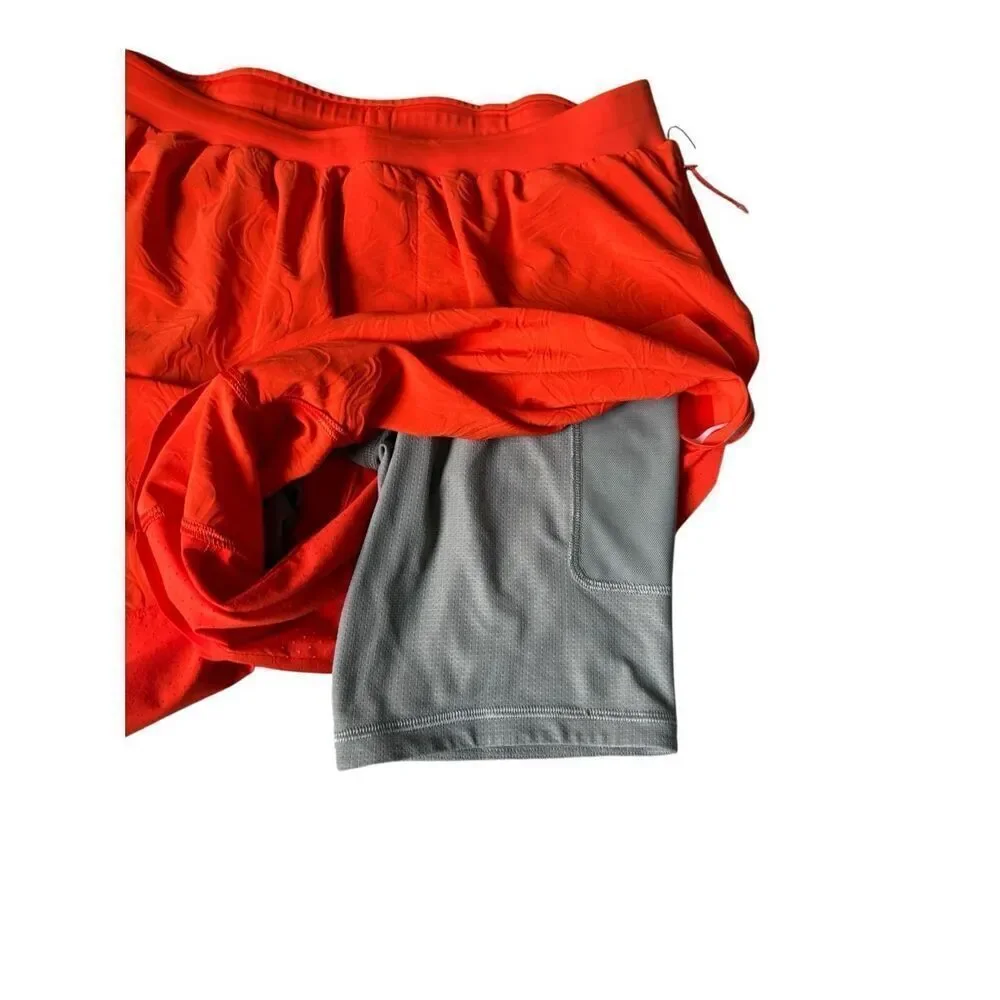 Lululemon Fast And Free Shorts‎ size S 5” Airflow Orange
